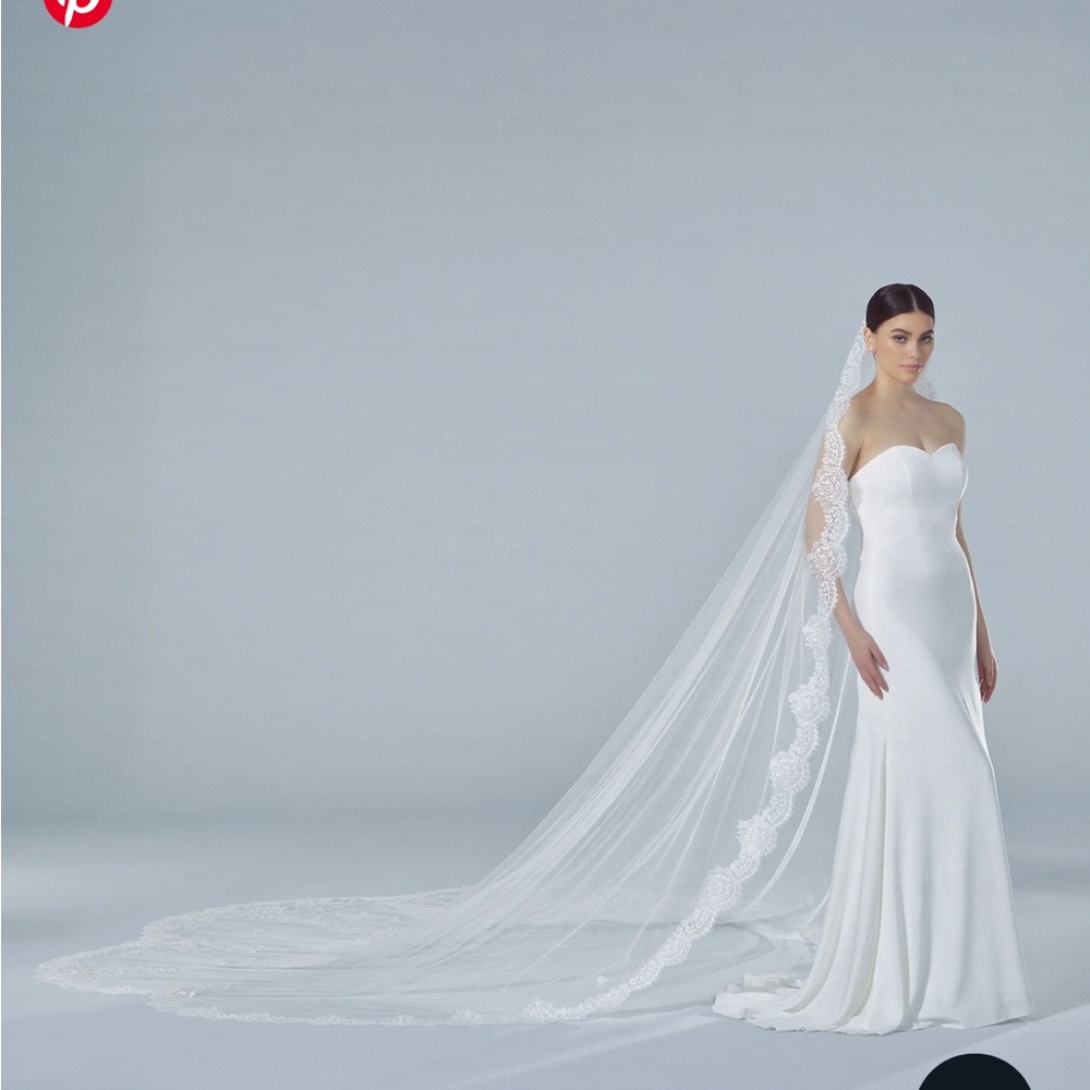Pronovias White Bridal Veil V-la39
